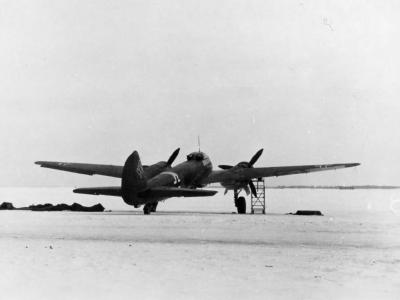 Ju88 rear view winter in Russia