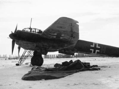 Ju88 at a captured Soviet airfield
