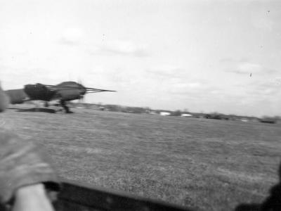 Junkers Ju88 A-6, bomber with large cable-cutting device to counter barrage balloons.