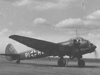 Junkers Ju88 parked at an unidentified airfield