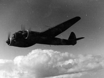 Junkers Ju 88 in flight during World War II