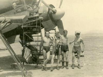 Junkers Ju88 during maintenance – Africa DAK