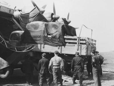 Me323 and wehrmacht truck