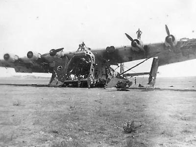 Wreckage of the Messerschmitt Me 323 D 2