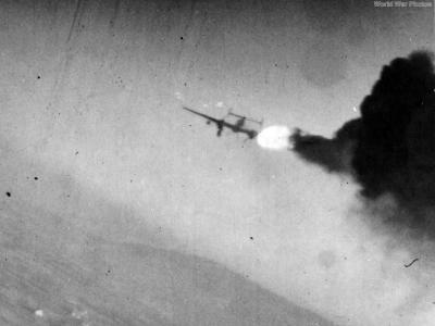 Bf 110G in gun camera