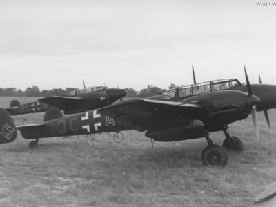 Bf 110E-2 of the 7/NJG 4 1942 2