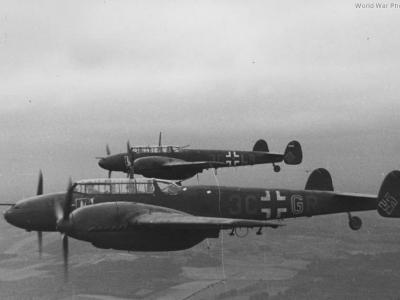 Bf 110 E-2 3C+GR and 3C+LR of the 7/NJG 4 1942