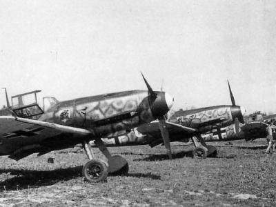 Luftwaffe German day fighter Bf109F of II/JG 54