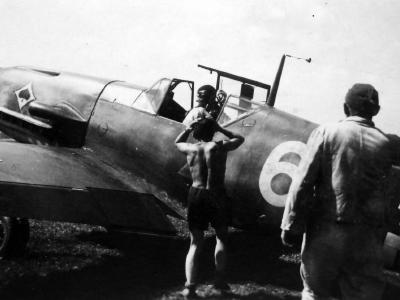 Messerschmitt Bf109F of the JG 53 white 6