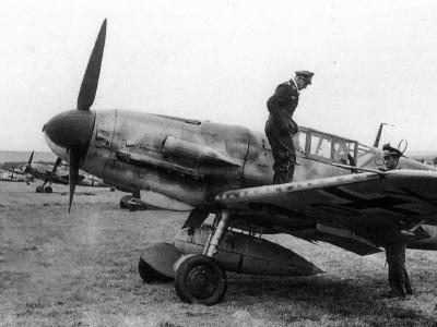German Me 109G-6 on the ground