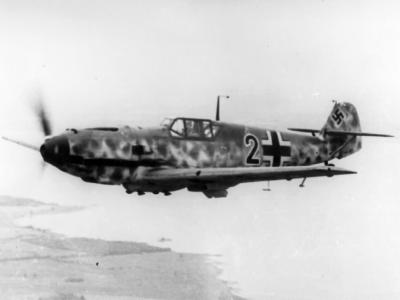 Messerschmitt Me 109 E-4B „2” in flight