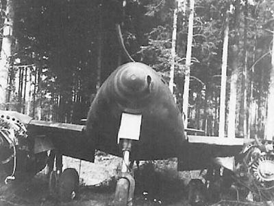 abadoned Me 262 fighter