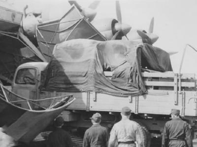 Me323 and wehrmacht truck