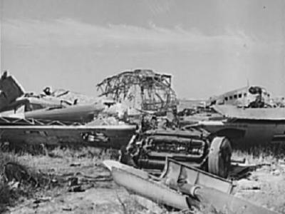 German aircraft wrecks at El Aouina May 1943