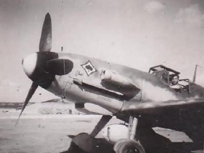 Me109 JG53 staffelabzeichen pik as