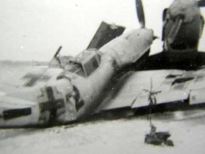 Me109 with typical winter camouflage scheme