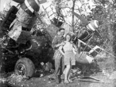 Messerschmitt Bf 110 destroyed