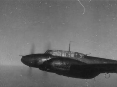 Messerschmitt Bf 110 in flight
