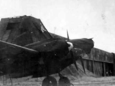 Messerschmitt Bf 110 on airfield