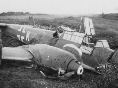 destroyed Messerschmitt Bf110