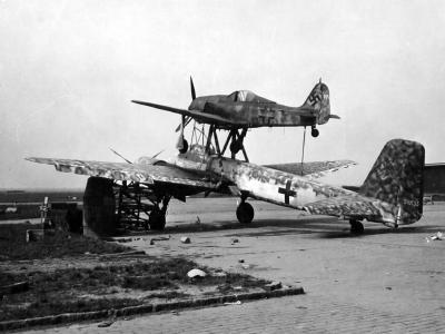 Mistel Fw190 and Ju88 590153 at Merseburg Germany