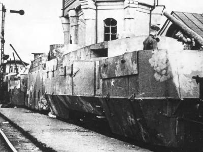 Captured soviet armoured train
