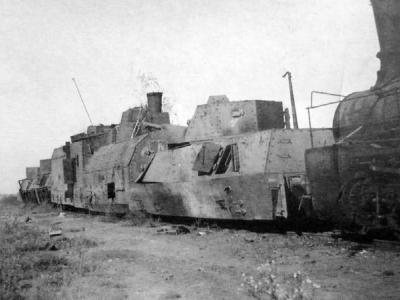 Destroyed russian armored train 4