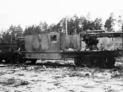 Destroyed russian armored train 5