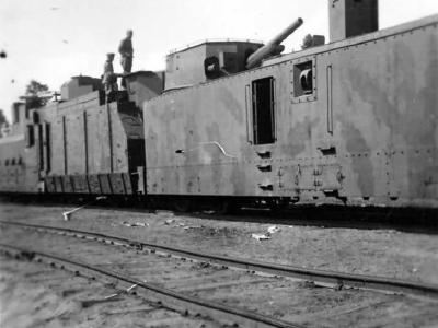 Panzerzug armored train in Russia