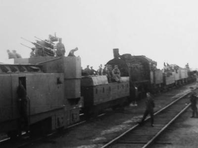 Panzerzug with Vierlingsflak