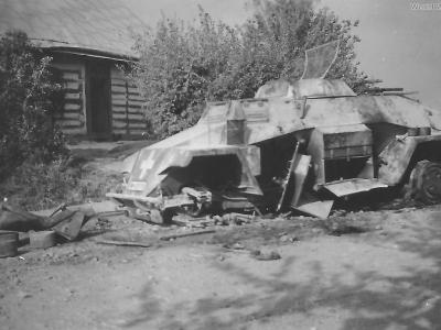 Destroyed SdKfz 221 1939