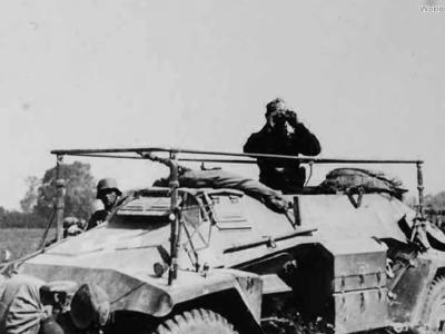 SdKfz 221 funkwagen, field conversion with turret removed