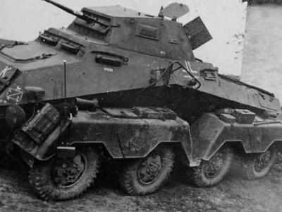 Heavy, eight-wheeled armoured car Sdkfz 231 8-rad