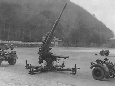 Flak 36 with both bogies already detached