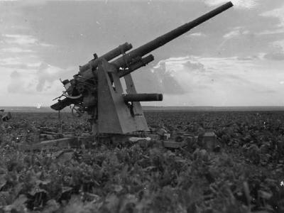 Flak 88 in firing position eastern front