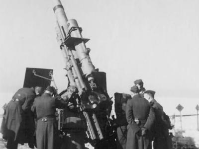 German Flak gun