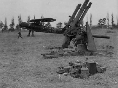 Hs126 and Flak 88 eastern front