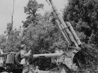 destroyed Flak 88 Montebourg Normandy 1944