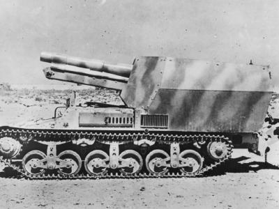 15cm sFH13/1 (Sf) auf Lorraine Schlepper (f) of the Panzer-Artillerie-Regiment 155 Afrika Korps DAK