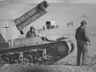 15 cm sFH 13/1 (Sf) auf GW Lorraine Schlepper(f) North Africa