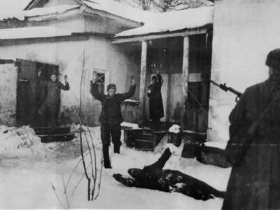 German Soldiers Surrender to Russians Troops at Stalingrad 1942