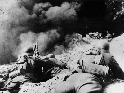 Wehrmacht Pioneer Troops In Action with Flame Thrower