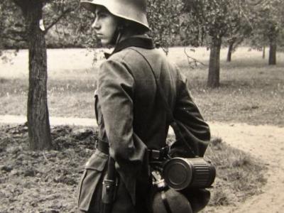 Wehrmacht soldier with Stahlhelm