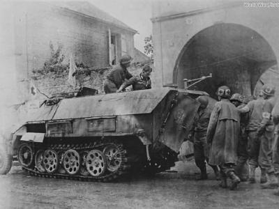 Captured Sd Kfz 251 Ausf D Chambois 20 August 1944