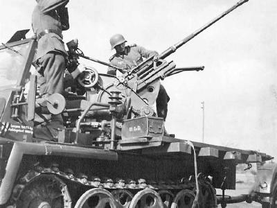 Self-propelled anti-aircraft gun Demag SdKfz 10/4