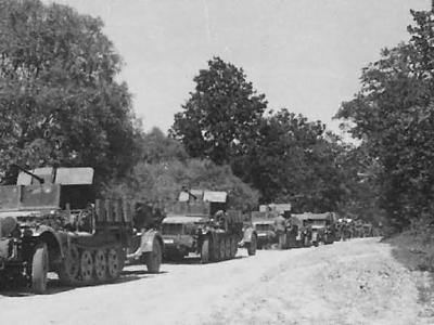 german ww2 AA half tracks SdKfz 10/4