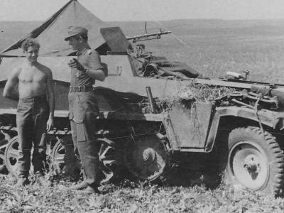 German Army SdKfz 250 Ausf A halftrack vehicle