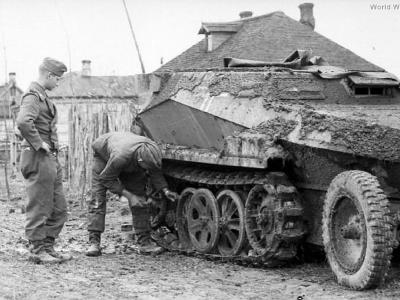 Mud-covered Sd.Kfz. 250