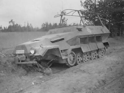 Destroyed SdKfz 251 Ausf B