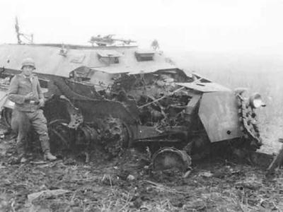Destroyed SdKfz 251 Ausf C